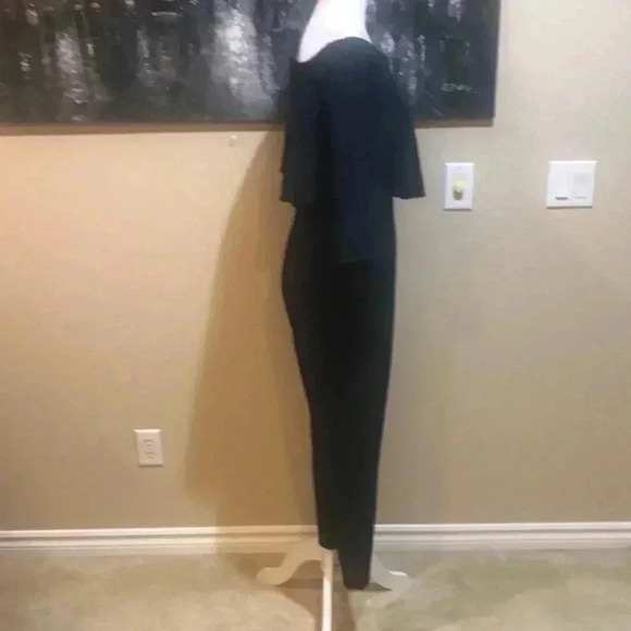 ASOS Black Off-Shoulder Jumpsuit - Picture 9 of 16